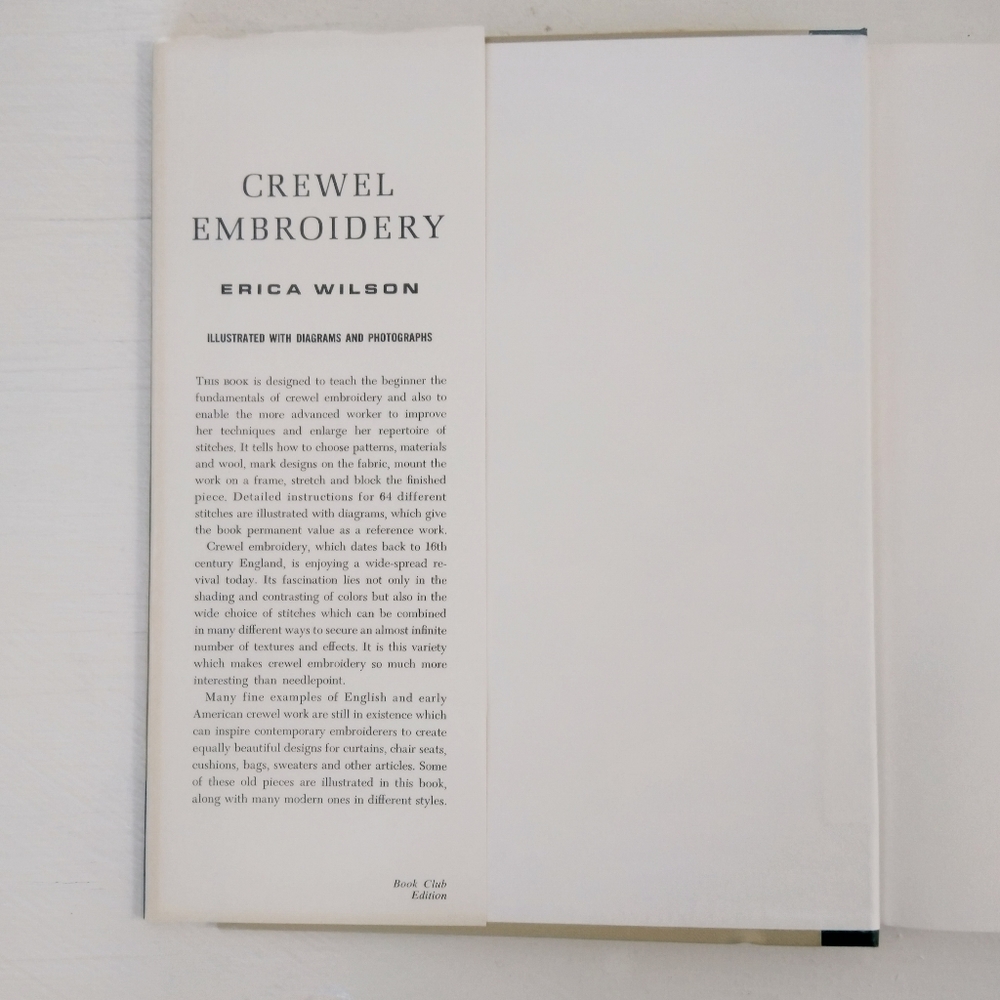 VTG BCE 1962 Erica Wilson Crewel Embroidery Book - Picture 4 of 8